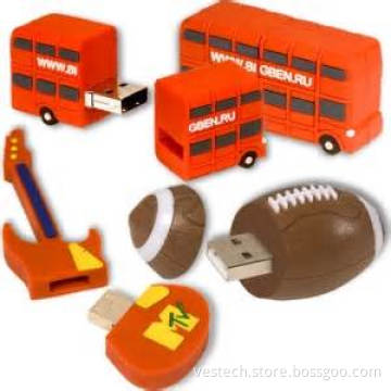 Custom PVC USB Flash Disk with Logo 64GB Flash Drive